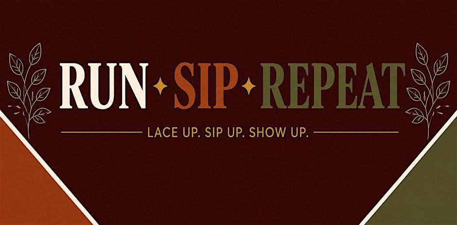 Run • Sip • Repeat 5K Logo