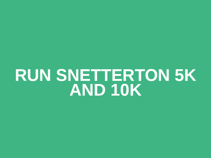 Run Snetterton 5k and 10k Logo