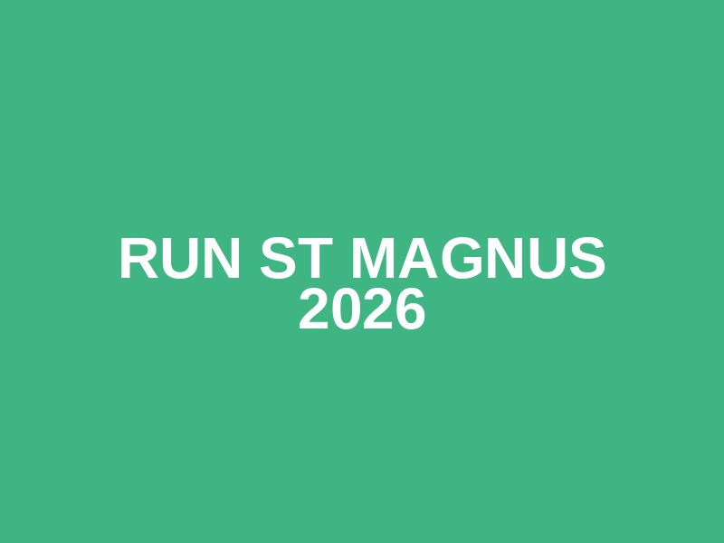 Run St Magnus 2026 Logo