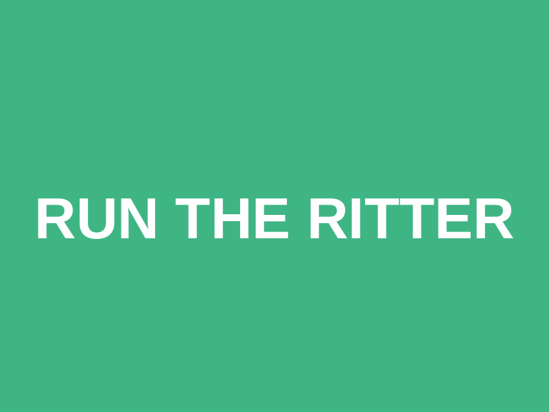 Run The Ritter Logo