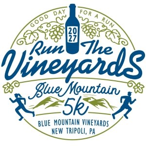 Run the Vineyards - Blue Mountain 5K Logo