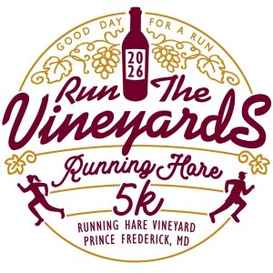 Run the Vineyards - Running Hare 5K Logo