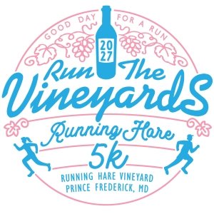 Run the Vineyards - Running Hare 5K Logo