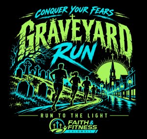 Run to the Light GRAVEYARD NIGHT RUN! Logo