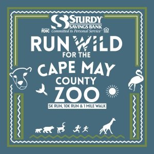 Run Wild for the Cape May County Zoo Logo