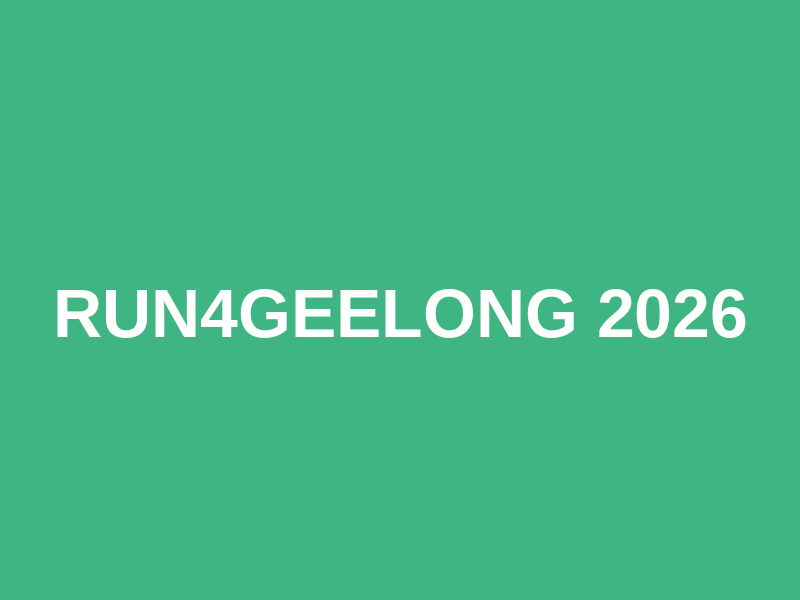 Run4Geelong 2026 Logo
