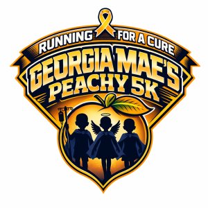 Running For A Cure: Georgia Mae's Peachy 5K Logo