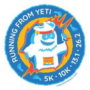 Running From Yeti - Springfield, MO Logo