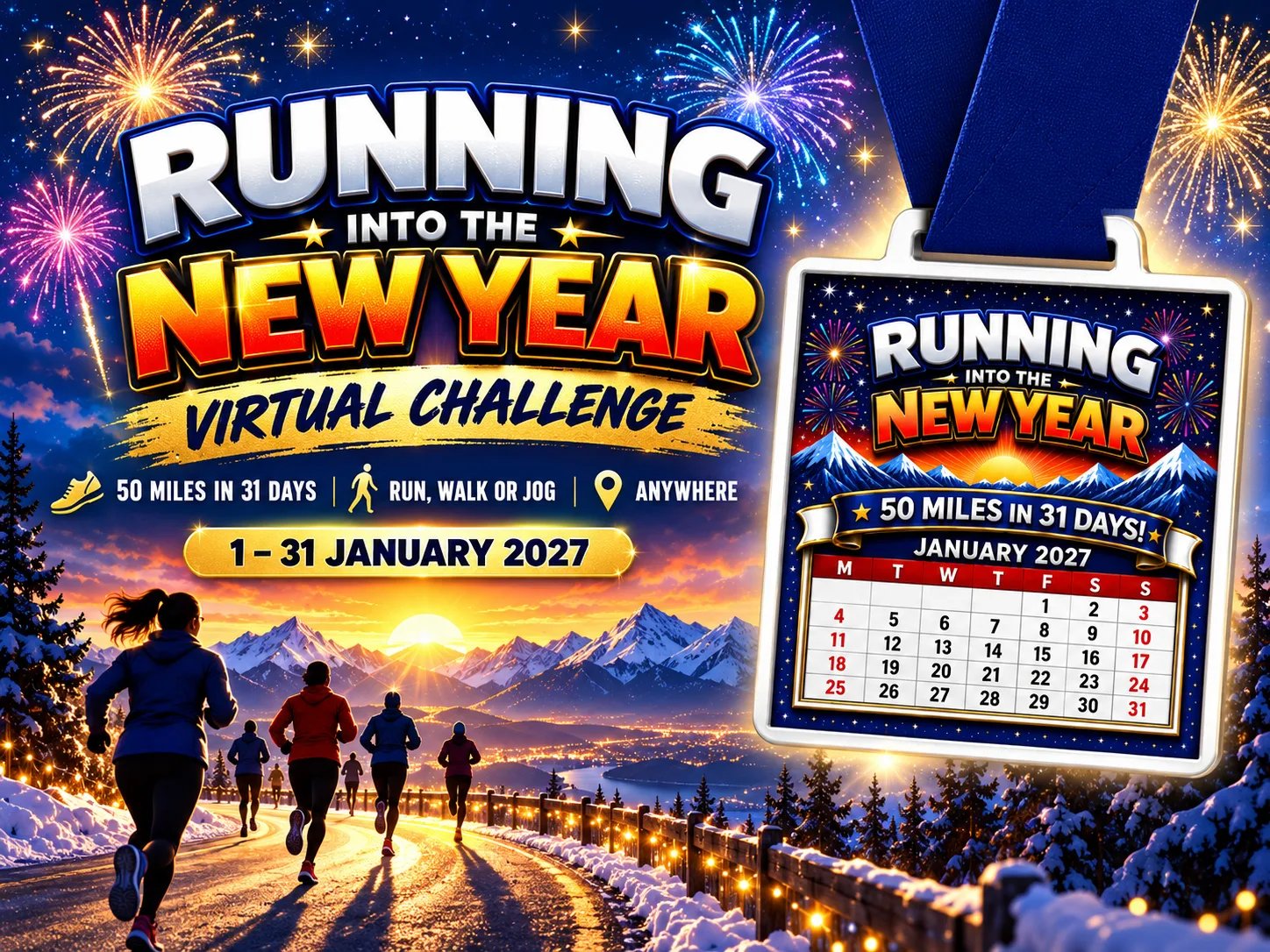Running Into The New Year Logo