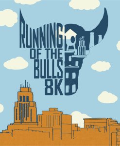 Running of the Bulls 8K Logo