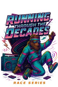 Running through the Decades Half Marathon - San Antonio Logo