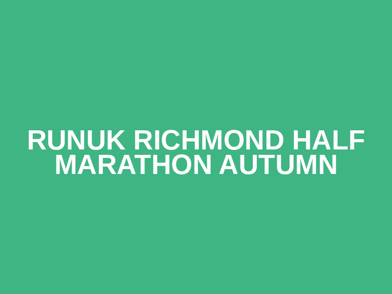 RunUK Richmond Half Marathon Autumn Logo