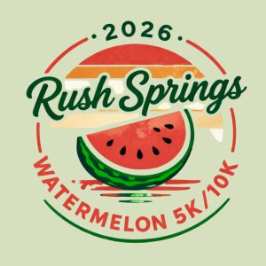 Rush Springs Watermelon Festival Watermelon 5k/10k Logo