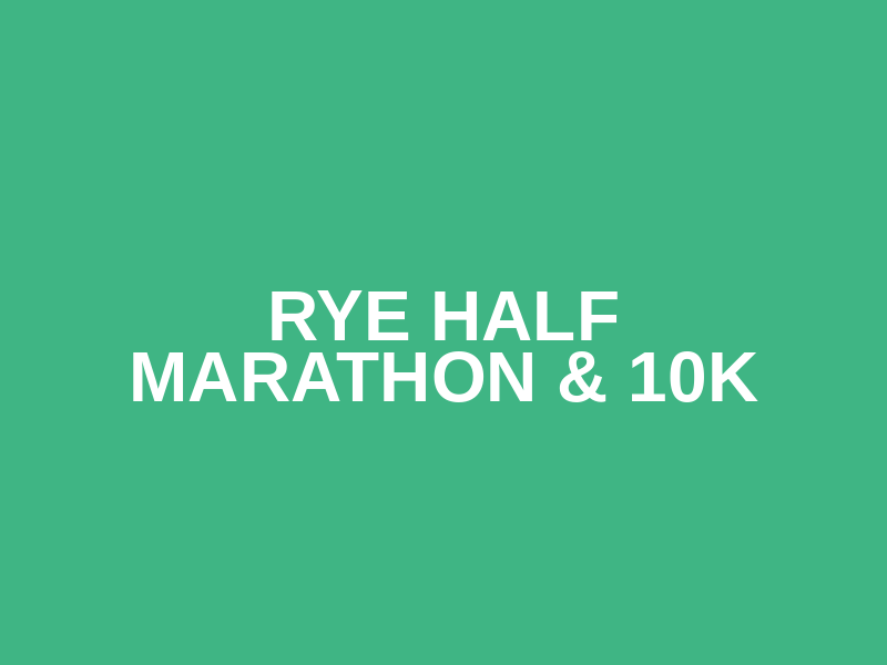 Rye Half Marathon & 10k Logo