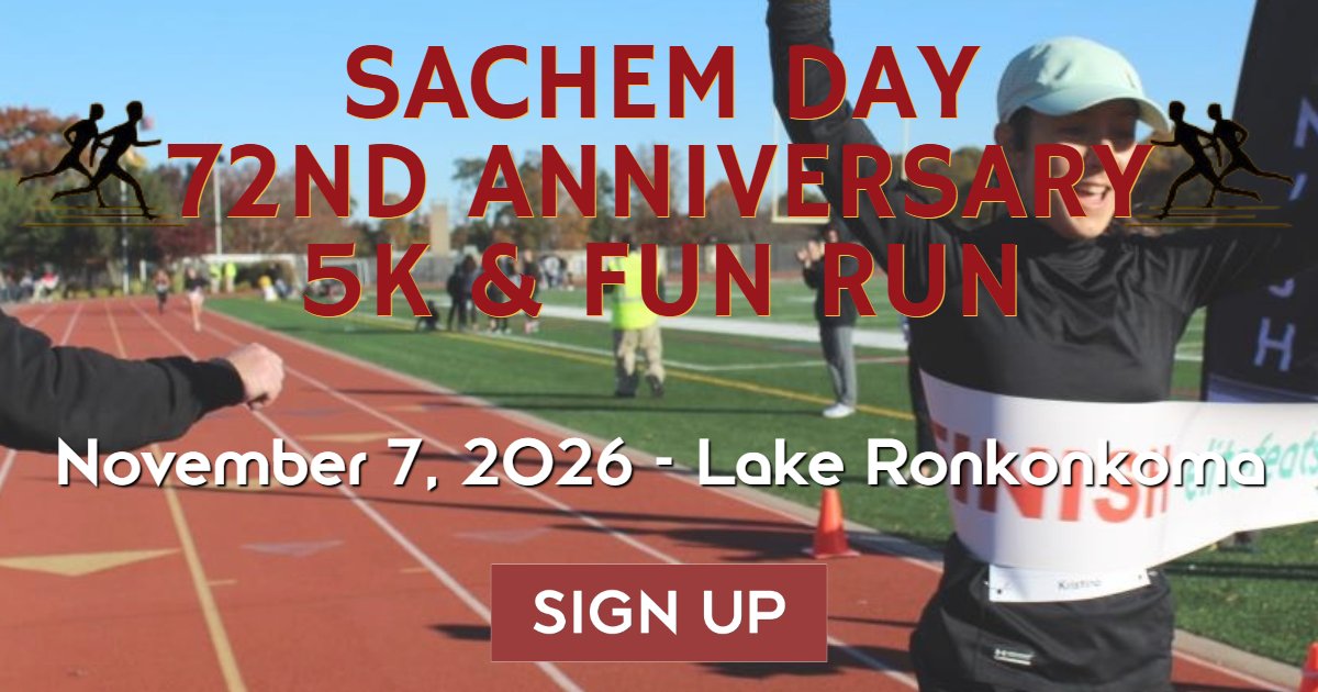 Sachem Day 72nd Anniversary 5K & Fun Run 2026 Logo