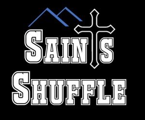 Saints Shuffle Fun Run/Walk Logo