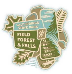 Salt Springs Field, Forest & Falls Trail Races Logo