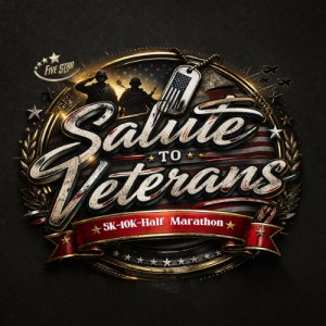 Salute  to Veterans 5K/10K/Half Marathon - Colorado Springs Logo