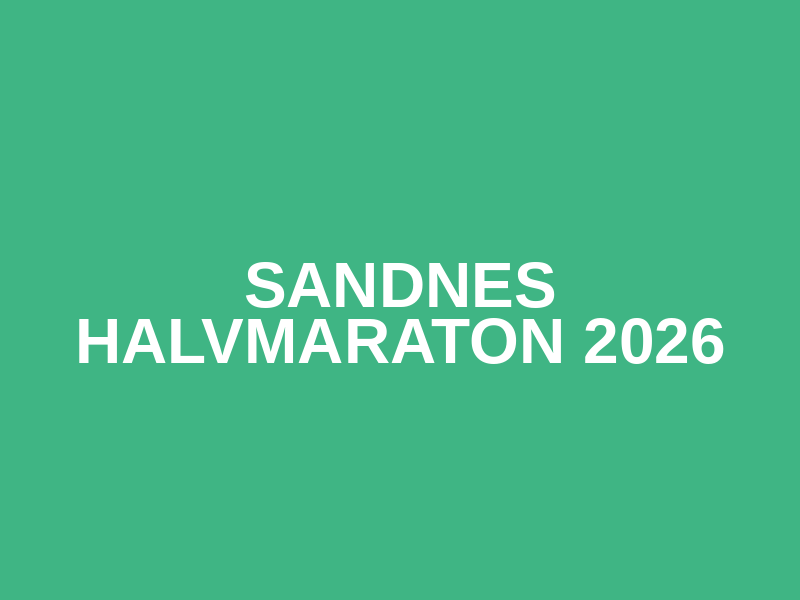 Sandnes Halvmaraton 2026 Logo