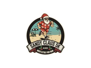 Sandy Claus 5k and Mistletoe Fun Run Logo