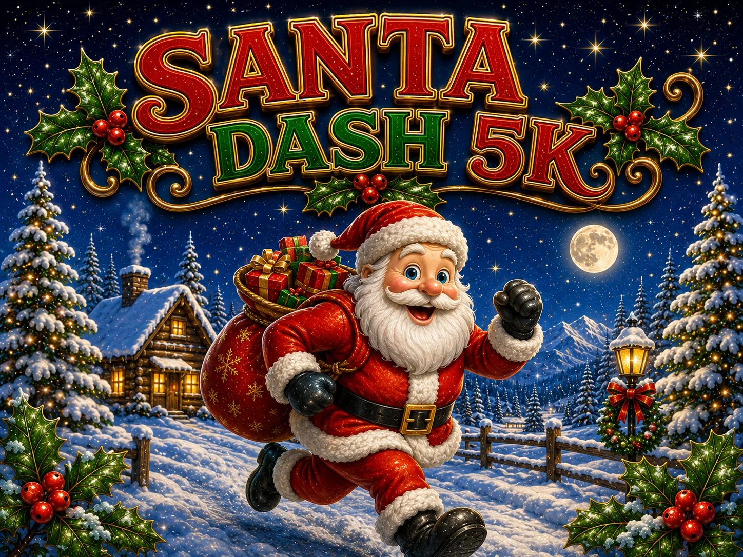 Santa Dash 5k Logo
