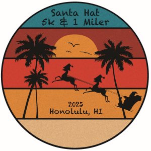 Santa Hat 5K & 1M Family Fun Run/Walk Logo