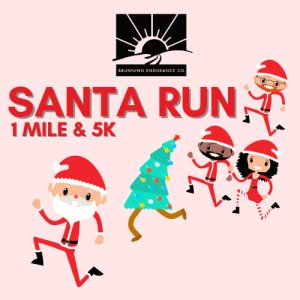 Santa Run 1 mile and 5k Logo
