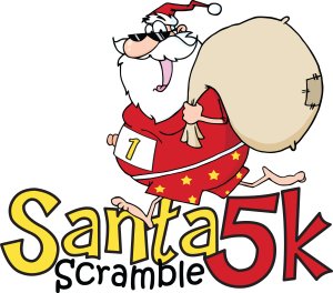 Santa Scramble 5K Logo