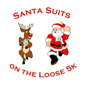 Santa Suits On The Loose 5K Walk/Jog/Run Logo