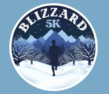 Santaquin Blizzard 5K Logo