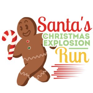 Santa's CHRISTMAS EXPLOSION Run Logo