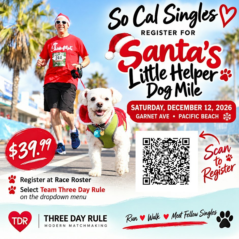 Santa's Little Helper Dog Mile Logo