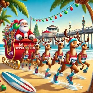Santa’s Reindeer Run - 5K, 10K, and Half Marathon Logo