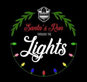Santa's Run through the Lights 5K Run/Walk Logo