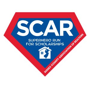 SCAR Superhero Run for Scholarships Logo