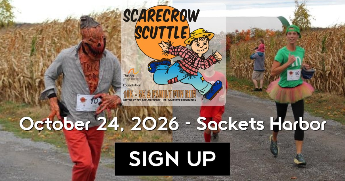 Scarecrow Scuttle 5K, 10K, Family Fun Run 2026 Logo