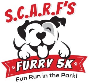S.C.A.R.F’s Bark, Run, Bubble Fun 5k Logo