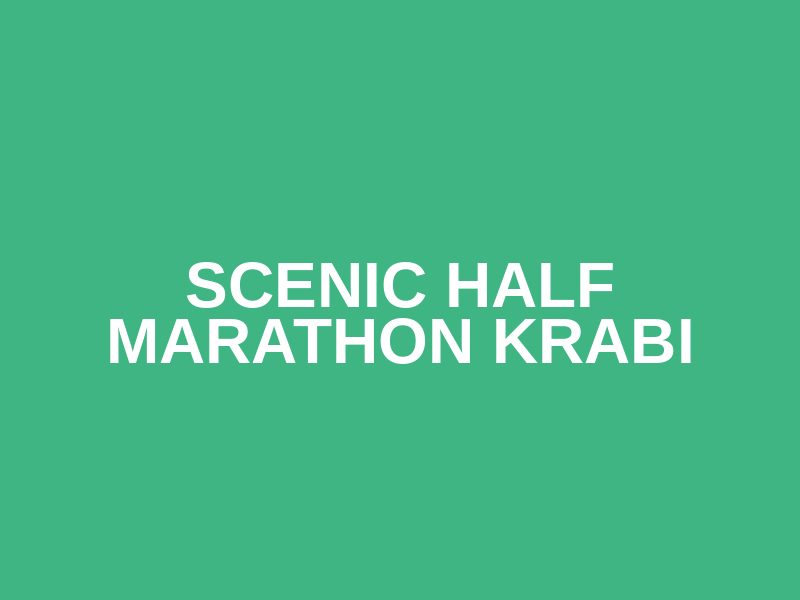 Scenic Half Marathon Krabi Logo