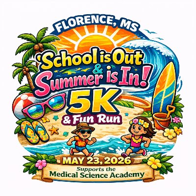 School is out, Summer is In 5K Logo