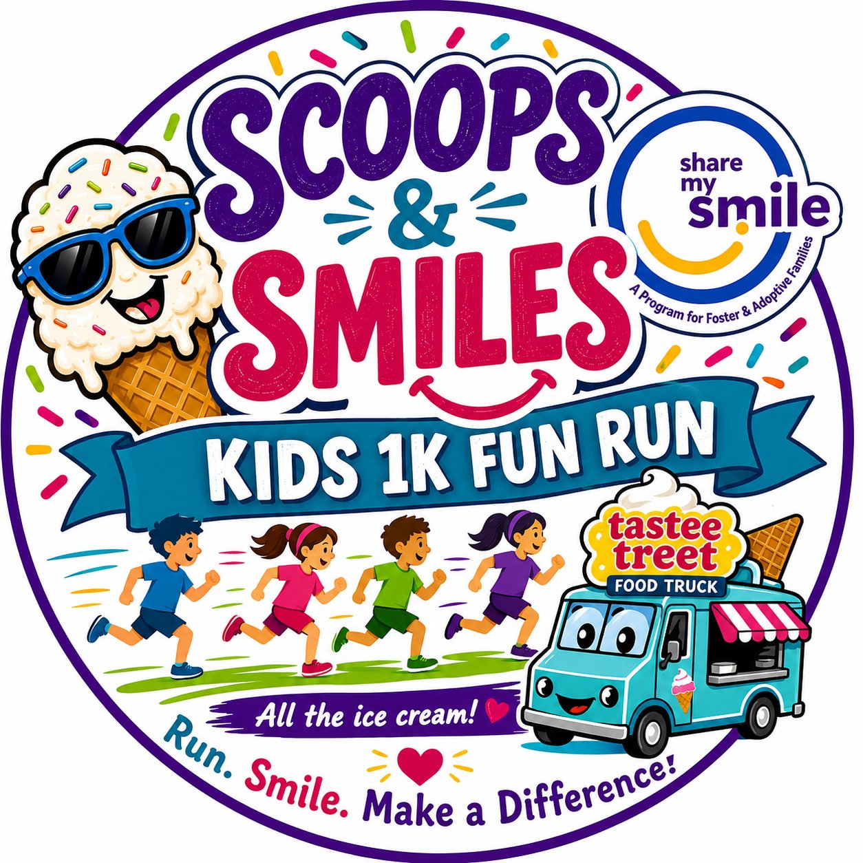 Scoops & Smiles Kids 1K Run