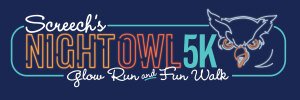 Screech's Night Owl 5K & 1 Mile Fun Walk Logo