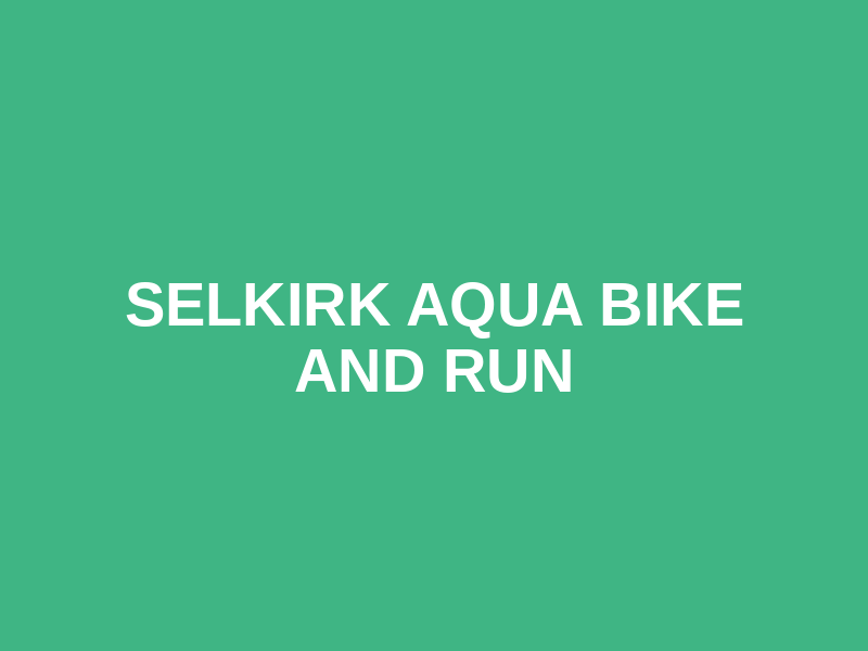 Selkirk Aqua Bike and Run Logo