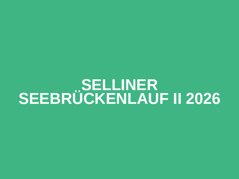 Selliner Seebrückenlauf II 2026 Logo