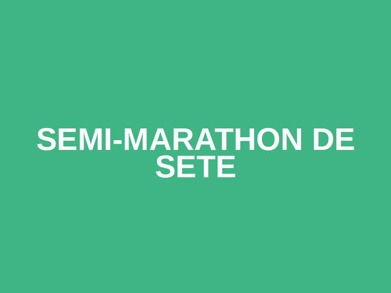 Semi-Marathon de SETE Logo