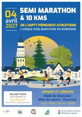 Semi-Marathon et 10km de l'ASPTT Grand Périgueux Athlétisme 2027 Logo