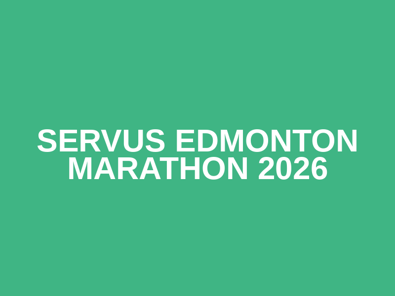 Servus Edmonton Marathon 2026 Logo