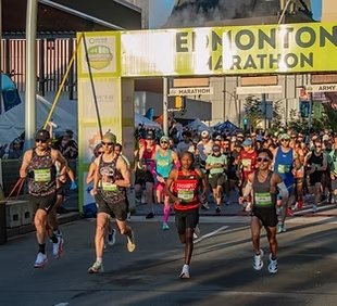 Servus Edmonton Marathon Logo