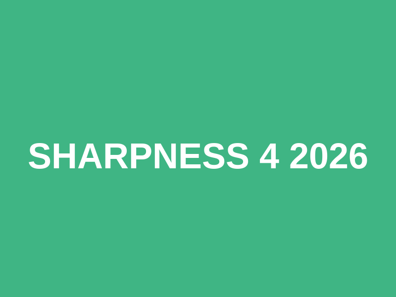 Sharpness 4 2026 Logo