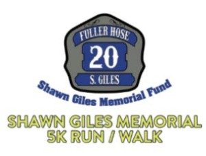 Shawn Giles Memorial 5k run / 1 mile fun walk Logo