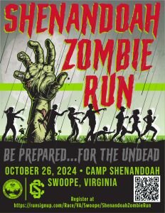 Shenandoah Zombie Run 3 - NOT DEAD YET! Logo